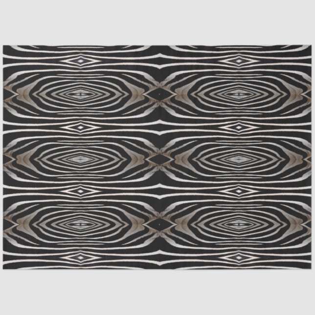 Zebra Fur Abstract Design Decoupage Seidenpapier (Vorderseite)