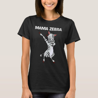 Zebra für Frauen Mutter Afrikanisches Zoo-Tier  1 T-Shirt
