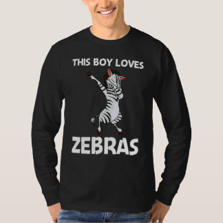 Zebra für Jungen Kinder Afrikanischer Zoo Tier T-Shirt