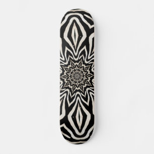 Zebra Fur Kaleidoskop Abstrakt Skateboard