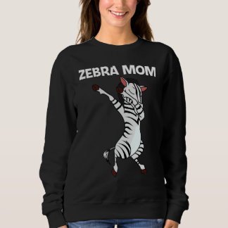 Zebra für Mama Mutter Afrikanisches Zoo Tier Sweatshirt
