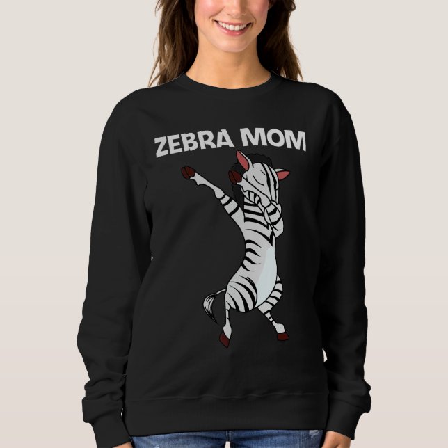 Zebra für Mama Mutter Afrikanisches Zoo Tier Sweatshirt (Vorderseite)