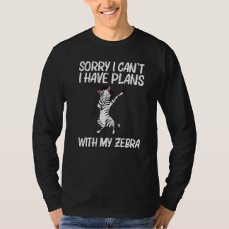 Zebra für Männer Frauen Afrikanischer Zoo Tier 3 T-Shirt