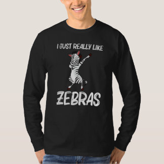 Zebra für Männer Frauen Afrikanisches Zoo-Tier 1 T-Shirt
