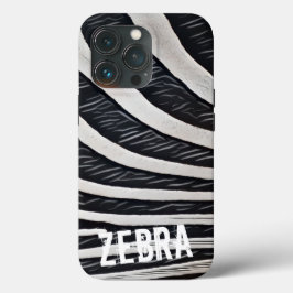Zebra Fur Schwarz-Weiß-Design für Tierlover Case-Mate iPhone Hülle