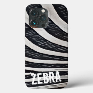 Zebra Fur Schwarz-Weiß-Design für Tierlover Case-Mate iPhone Hülle