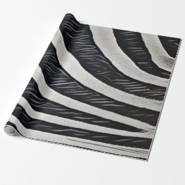 Zebra Fur Schwarz-Weiß-Design für Tierlover Geschenkpapier