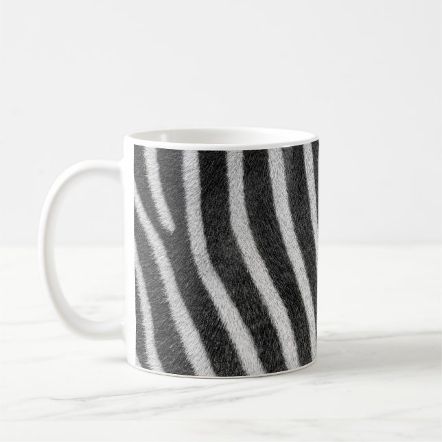 Zebra Fur Tiermuster Kaffeetasse (Links)
