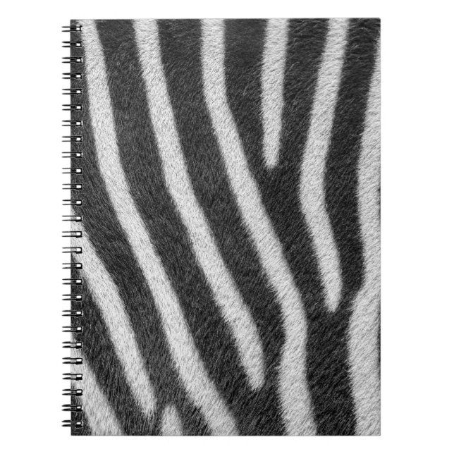 Zebra Fur Tiermuster Notizblock (Vorderseite)