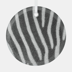 Zebra Fur Tiermuster Ornament Aus Glas