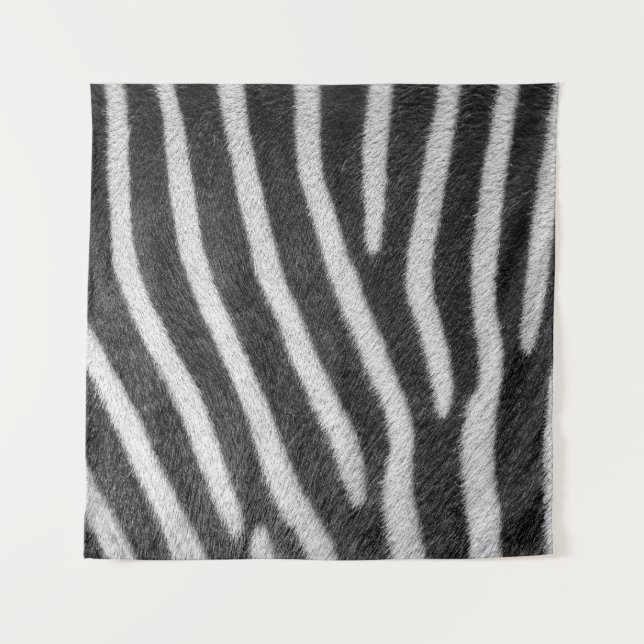 Zebra Fur Tiermuster Wandteppich (Vorderseite)