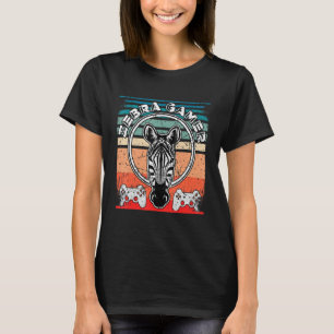 Zebra Gamer kann dich nicht hören, ich spiele Zebr T-Shirt