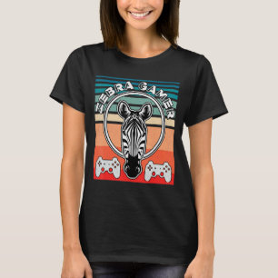 Zebra Gamer kann dich nicht hören, ich spiele Zebr T-Shirt