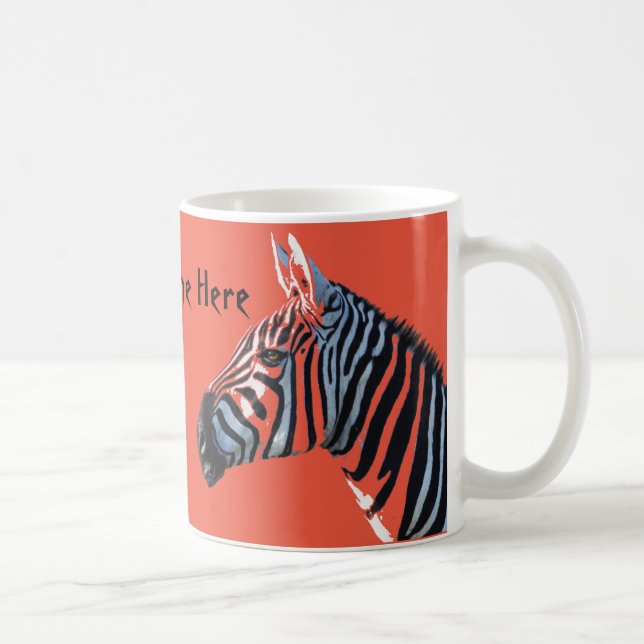 Zebra geht Tasse voran (Rechts)
