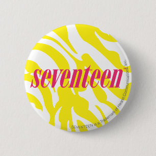 Zebra-Gelb Button