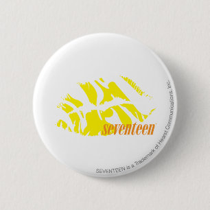 Zebra-Gelb Button
