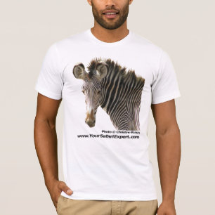 Zebra-Gesicht (Front) - Zebra-Hintern (hinter) T-Shirt