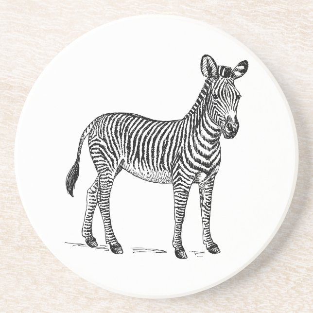 Zebra Getränkeuntersetzer (Vorne)