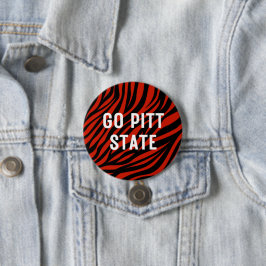 Zebra Go Pitt Staat Button