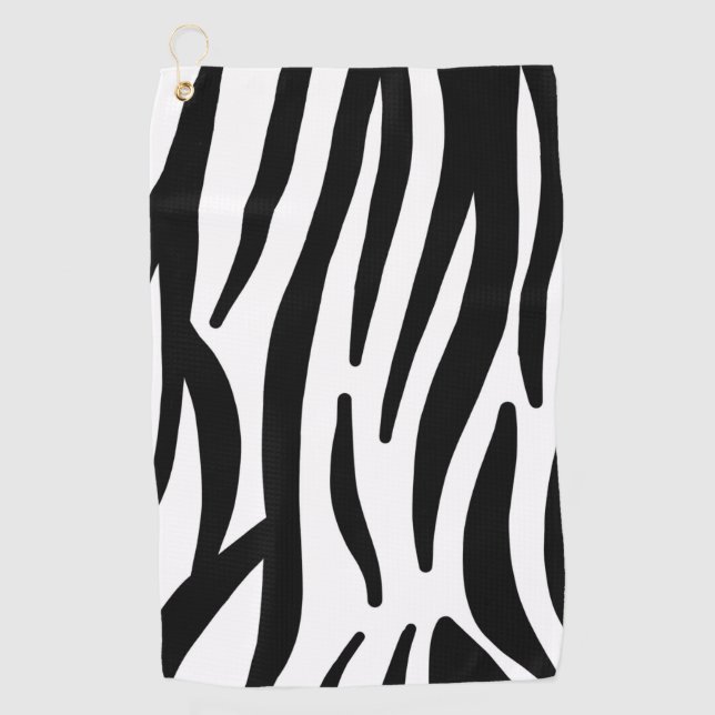 Zebra Golfhandtuch (Vorderseite)