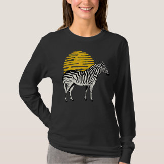 Zebra Graphic Niedlich Print Liebe Nature Zebras W T-Shirt
