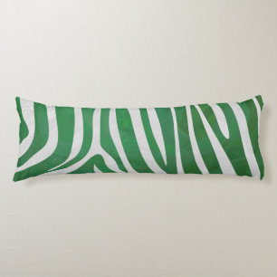 Zebra Green und White Print Seitenschläferkissen