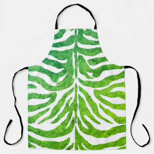 Zebra-grüne Schürze