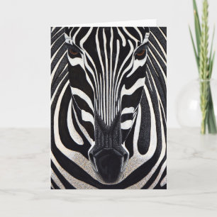 Zebra-Gruß-Karte Feiertagskarte