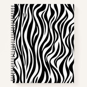 Zebra-Haut-Druck Notizbuch