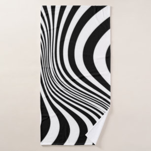Zebra-Haut-Druck-Textur-Muster Badehandtuch