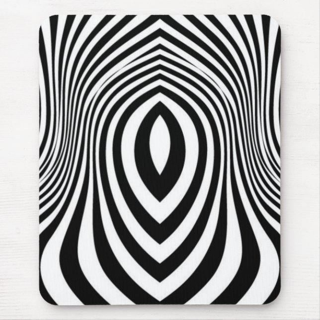 Zebra-Haut-Druck-Textur-Muster Mousepad (Vorne)