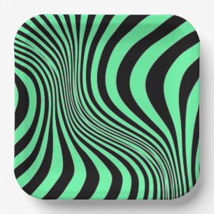 Zebra-Haut-Druck-Textur-Muster Pappteller