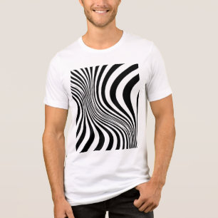 Zebra-Haut-Druck-Textur-Muster Tri-Blend Shirt