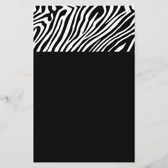 Zebra-Hautmuster Flyer (Vorne)