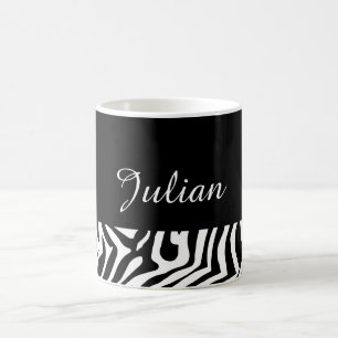 Zebra-Hautmuster Tasse