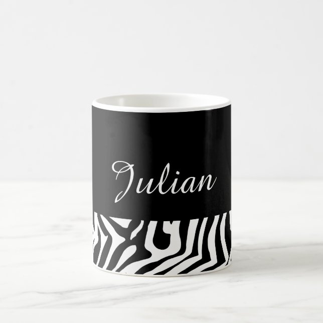 Zebra-Hautmuster Tasse (Mittel)