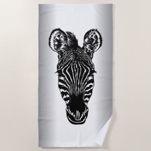 Zebra Head Strandtuch