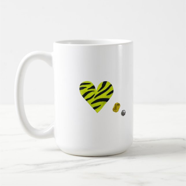Zebra-heart Kaffeetasse (Links)