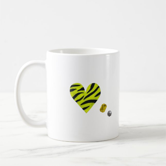Zebra-heart Kaffeetasse (Links)