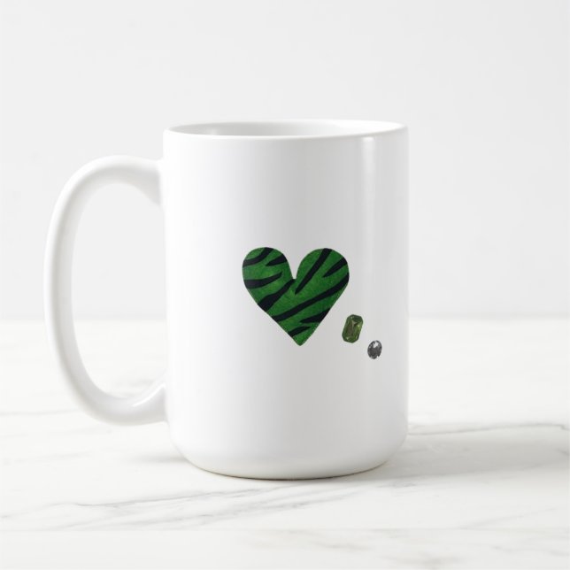 Zebra-heart Kaffeetasse (Links)