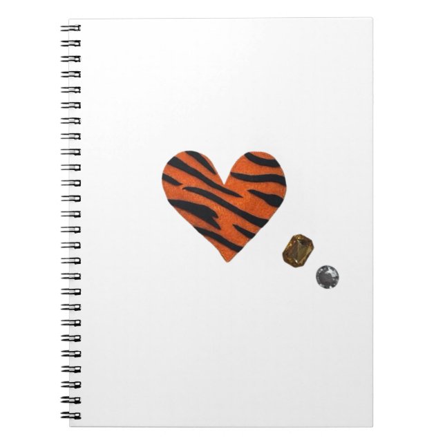 Zebra-heart Notizblock (Vorderseite)