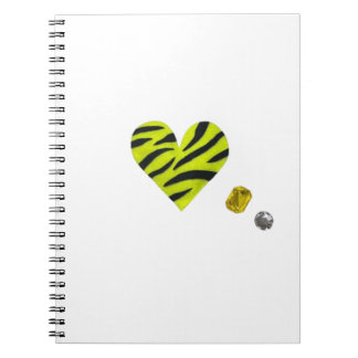 Zebra-heart Notizblock