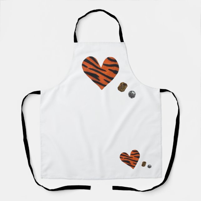 Zebra-heart Schürze (Vorderseite)