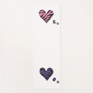 zebra heart yoga mat yogamatte