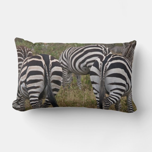 Zebra-Hinternlumbar-Kissen Lendenkissen (Vorderseite)