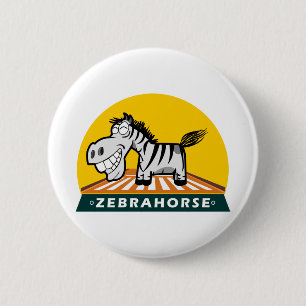 Zebra Hores Button