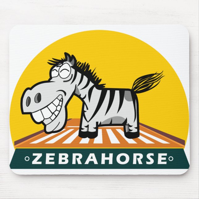 Zebra Hores Mousepad (Vorne)