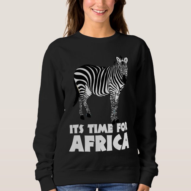 Zebra Horse Africa Animal Safari Boy Wild Sweatshirt (Vorderseite)