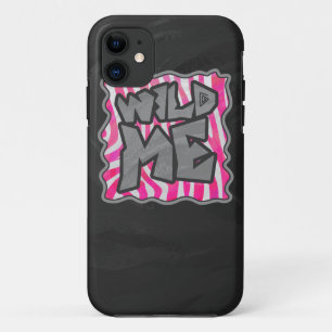 Zebra Hot Pink und White Wild Me iPhone 11 Hülle