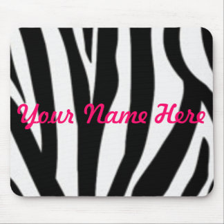 Zebra, Ihr Name hier Mousepad